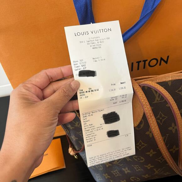 Authentic Louis Vuitton Neverfull MM Monogram Pre Owned - Picture 3 of 10